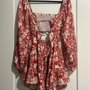 RESA Red Floral dress